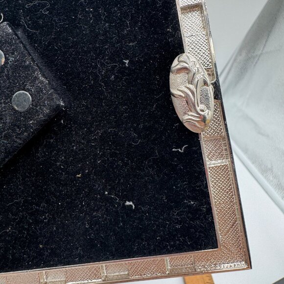 AARON BROTHERS 4 x 6 bling crystal frame shiny bright silver tone picture frame - Picture 6 of 9